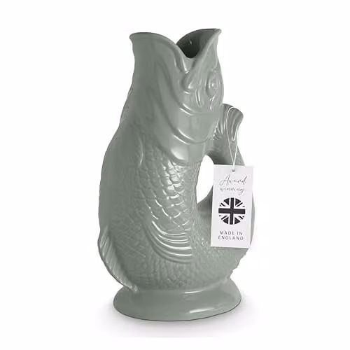 Wade Ceramic Fish Jug, Green, 0.6 l