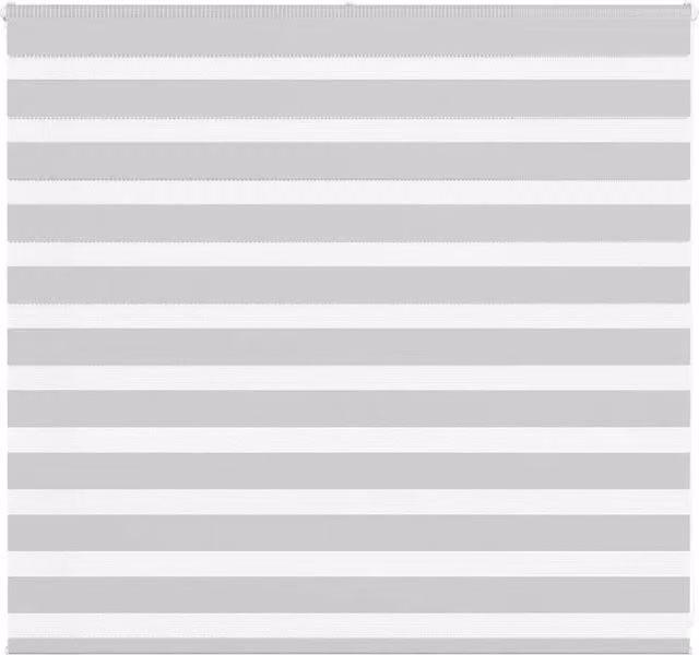 Berkfield Home Zebra Blind in Grey Polyester, W: 155 cm x H: 100 cm